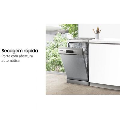Lava-Louças DW50C6070FSAZ 10 Serviços com Display de LED Samsung Inox / 110V