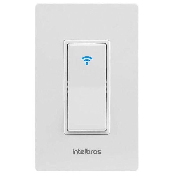 Interruptor de Embutir Smart Intelbras EWS 101 I Wi-Fi Inteligente Branco