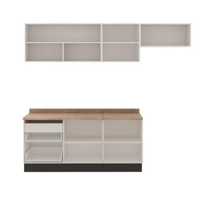 Cozinha Completa Linea 6 Portas e 3 Gavetas Bartira Branco