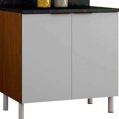 Cozinha Completa Rubi com 6 Portas 2 Gavetas e 4 Prateleiras Bartira n/a
