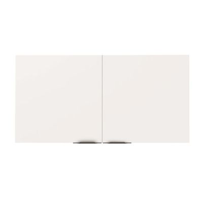 Cozinha Completa Bartira Linea 6 Portas, 3 Gavetas, Portas de Vidro e Nicho Branco