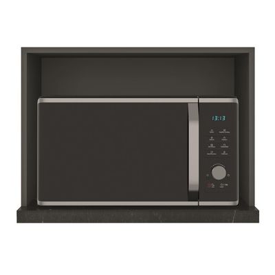 Cozinha Completa Bartira Linea 6 Portas, 3 Gavetas e Nicho Grafite
