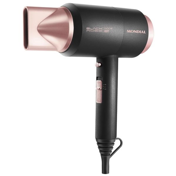 Secador de Cabelos Mondial Compact SC-38 com Tourmaline Ion Technology 1900W Preto com Rosa / 220V Secador de Cabelos Mondial Compact SC-38 com Tourmaline Ion Technology 1900W Preto com Rosa / 220V