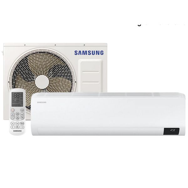 Ar Condicionado Split Digital Inverter Ultra AR09TVHZDWKNAZ Frio 9000 BTUs Samsung Branco / 220V Ar Condicionado Split Digital Inverter Ultra AR09TVHZDWKNAZ Frio 9000 BTUs Samsung Branco / 220V