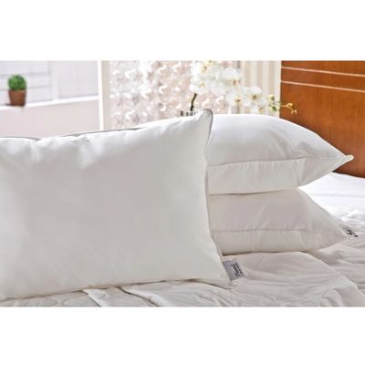 Travesseiro Plumasul 90 Penas e 10 Plumas de Ganso Percal 233 fios Branco