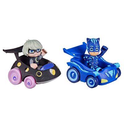 Bonecos PJ Masks Hasbro Catboy x Luna Girl com Veículos de Ação Colorido