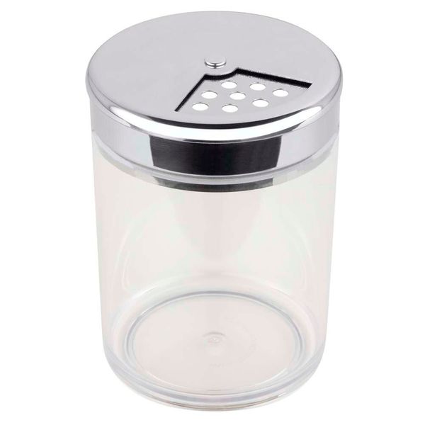 Queijeira com Tampa Forma em Vidro e Inox 160 ml Inox e Transparente