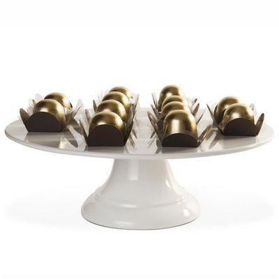 Prato com Pé Haus Concept Buffet em Melamina 30,5CM Branco