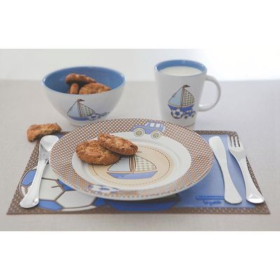Conjunto Talheres Infantil Tramontina Le Petit Menino Inox - 3 Peças Inox