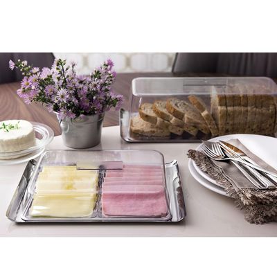 Porta Frios Quadrata Tramontina 64780610 Inox - 2 Peças Inox