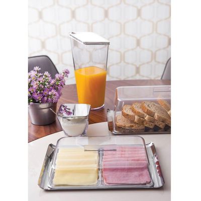 Porta Frios Quadrata Tramontina 64780610 Inox - 2 Peças Inox