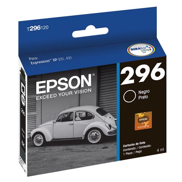Cartucho de Tinta Epson Preto T296120 n/a