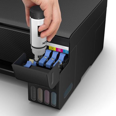 Multifuncional Tanque de Tinta Epson EcoTank L3250 Wireless Impressora Copiadora Scanner Preto / Bivolt