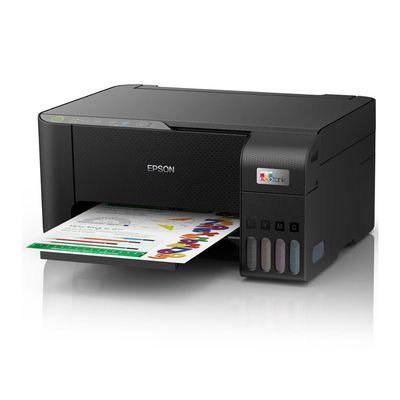 Multifuncional Tanque de Tinta Epson EcoTank L3250 Wireless Impressora Copiadora Scanner Preto / Bivolt