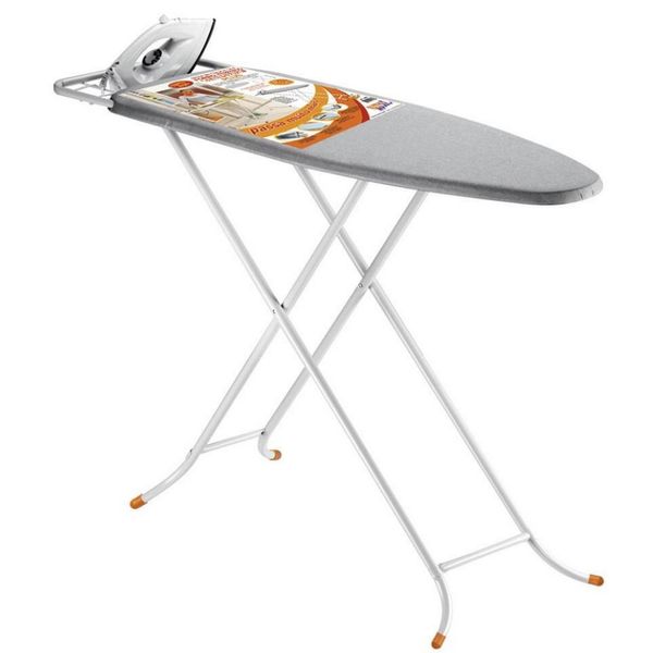 Tábua de Passar Roupas Utimil Plus AC998 Branco com Laranja e Cinza
