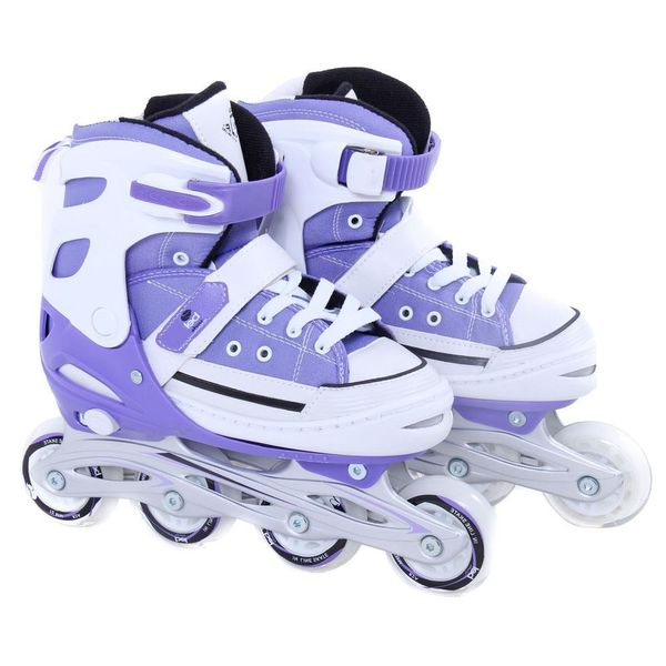 Patins Infantil Bel All Style Street Rollers Ajustável 33 a 36 Roxo