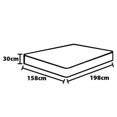 Colchão Queen Turquia com Molas Pocket e Pillow Inn Biflex Branco com Grafite