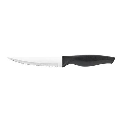 Faca 4 1/2 Multiuso Cross em Aço Inox e Polipropileno Brinox Preto e Inox
