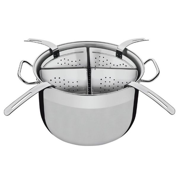 Cozi-pasta Tramontina Professional 4 Recipientes Inox - 5 Peças Inox