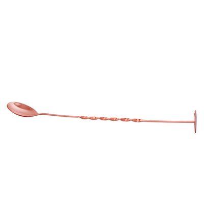 Colher Bailarina para Bar Dynasty com Macerador em Aço Inox 35 cm Cobre