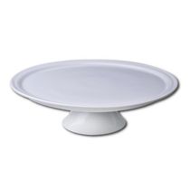 Prato para Bolo com Pé Germer Complementos Tradicional P em Porcelana 29 cm