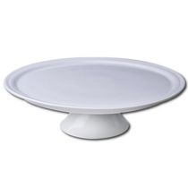 Prato para Bolo com Pé Germer Complementos Tradicional G em Porcelana 32 cm