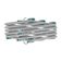 Mini Varal Extensível FlashLimp LAV3802 com 29 Prendedores em Plástico Cinza com Verde