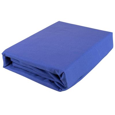 Lençol com Elástico Solteiro Microfibra Cazza Azul