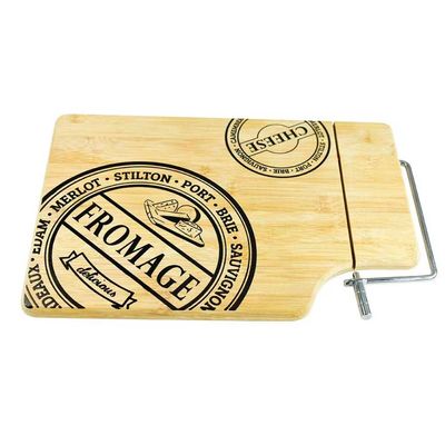 Tábua para Queijo Dynasty com Cortador de Aço Inox - 35 cm Natural