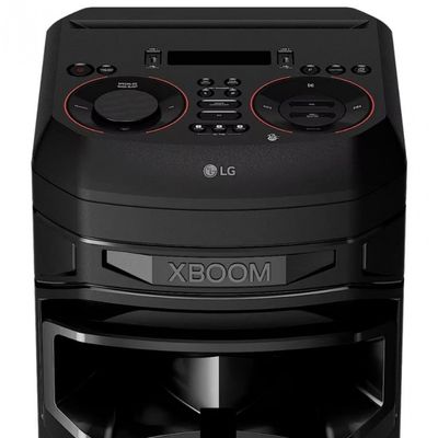 Torre de Som Acústica LG XBOOM RNC9 com Bluetooth e Alto-falantes Duplos Preto