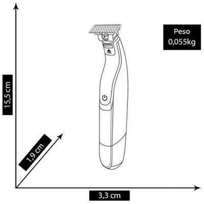 Barbeador OneBlade QP1424/10 Philips Preto / Bivolt