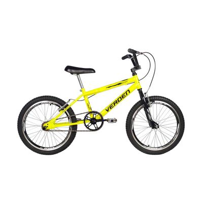 Bicicleta Infantil Aro 20 Verden Trust Amarelo Neon
