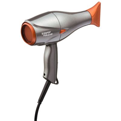 Secador de Cabelos Taiff Vulcan Diamante Íon Cerâmica Motor AC Profissional 2500W Laranja e Grafite / 110V