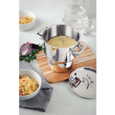 Cuscuzeira Tramontina Brava em Aço Inox 14 cm Inox