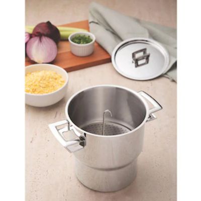 Cuscuzeira Tramontina Brava em Aço Inox 14 cm Inox