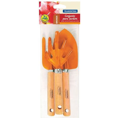 Conjunto para Jardinagem 3 Peças Laranja