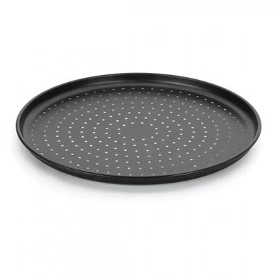 Forma para Pizza Multiflon Furada 35cm Preto