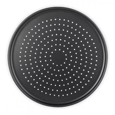 Forma para Pizza Multiflon Furada 35cm Preto