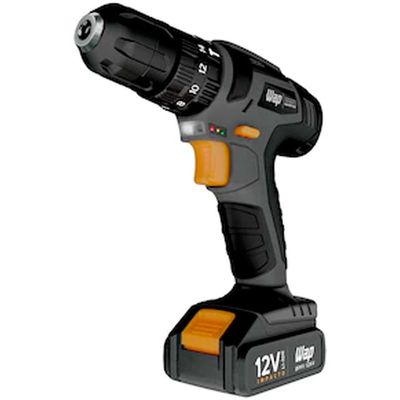 Parafusadeira e Furadeira de Impacto WAP BPFI 12K4 com Carregador com Maleta e Acessórios Preto / Bivolt