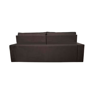 Sofá 3 Lugares Cama inBox Belém Retrátil/Reclinável com 200 cm de Largura e Revestido em Suede Velusoft Café