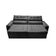 Sofá 3 Lugares Cama inBox Belém Retrátil/Reclinável com 200 cm de Largura e Revestido em Suede Velusoft Cinza
