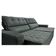 Sofá 3 Lugares Cama inBox Belém Retrátil/Reclinável com 200 cm de Largura e Revestido em Suede Velusoft Cinza