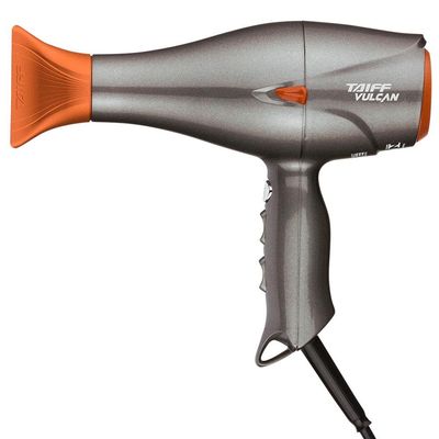 Secador de Cabelos Taiff Vulcan Diamante Íon Cerâmica Motor AC Profissional 2500W Laranja e Grafite / 110V