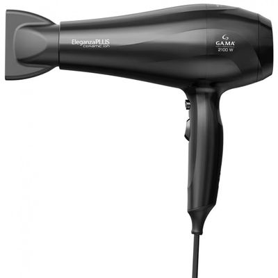Secador de Cabelos GA.MA Italy Eleganza Plus Ceramic Ion Motor AC 2100W Preto / 110V