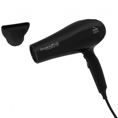 Secador de Cabelos GA.MA Italy Eleganza Plus Ceramic Ion Motor AC 2100W Preto / 110V