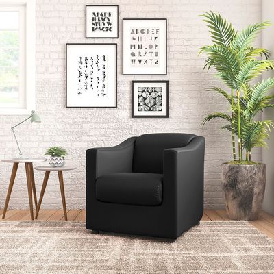 Poltrona Matrix Tyda em Courino Preto