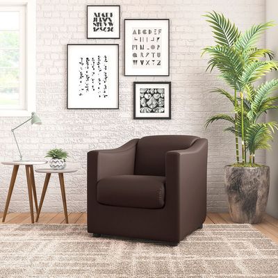 Poltrona Matrix Tyda em Courino Marrom
