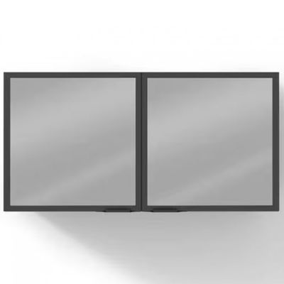 Cozinha Compacta Bartira Línea com 7 Portas, 6 Gavetas e 4 Prateleiras 320cm Grafite