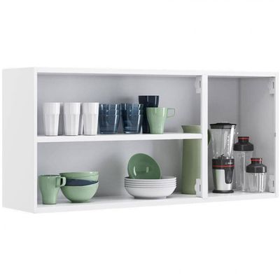 Cozinha Compacta Itatiaia New Premium com 1 Pia 12 Portas 2 Gavetas 10 Prateleiras 280cm de largura Branco com Grafite
