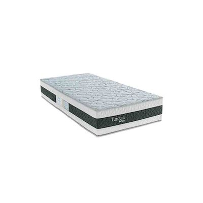 Cama Box de Solteiro Turquia Molas Pocket Pillow Inn 69x88x188cm Biflex Branco com Grafite